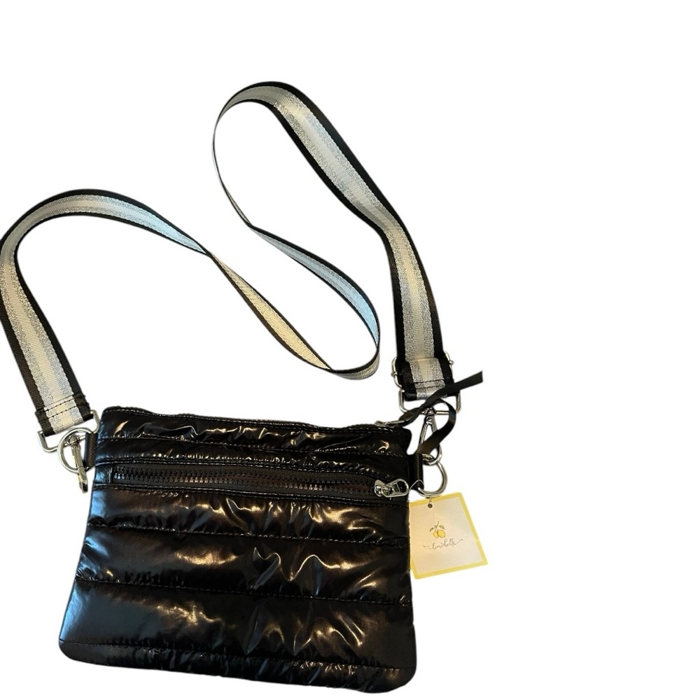 Lemonbella Crossbody puffy purse/bag lightweight in black.NWT